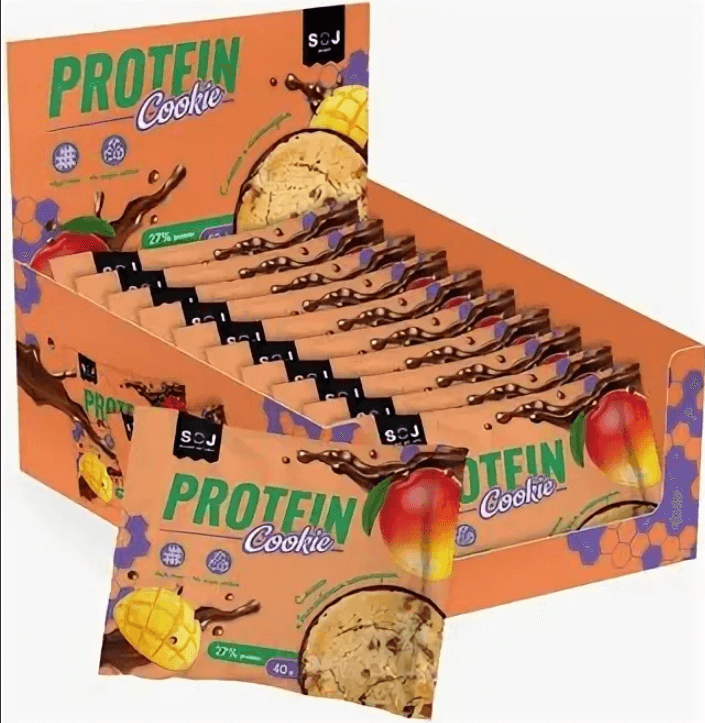Печенье Protein Cookie без добавления сахара 40 гр. Печенье Protein Cookie без добавления сахара 40 гр.