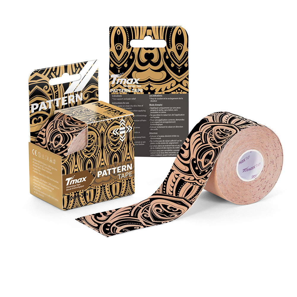 Тейп кинезиологический Tmax Pattern Tatoo (5 см x 5 м)
