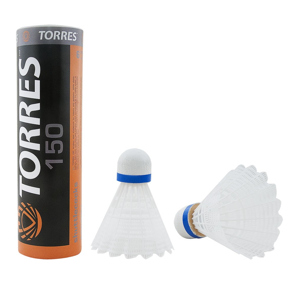 Воланы для бадминтона TORRES 150 (нейлон)