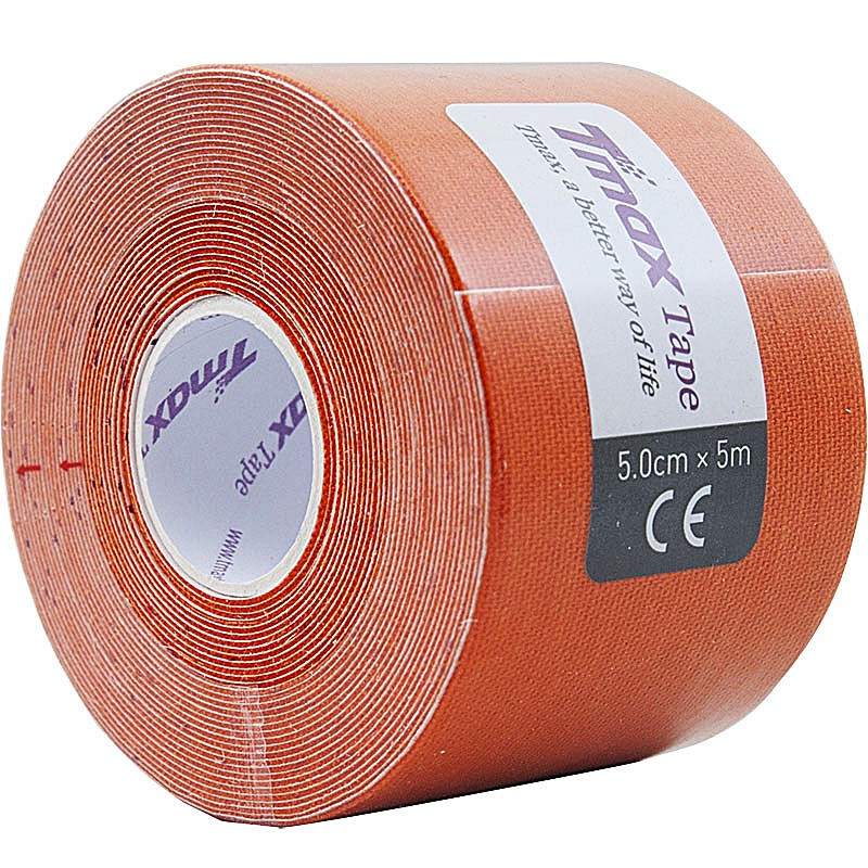 Тейп кинезиологический Tmax Extra Sticky Orange (5 см x 5 м)