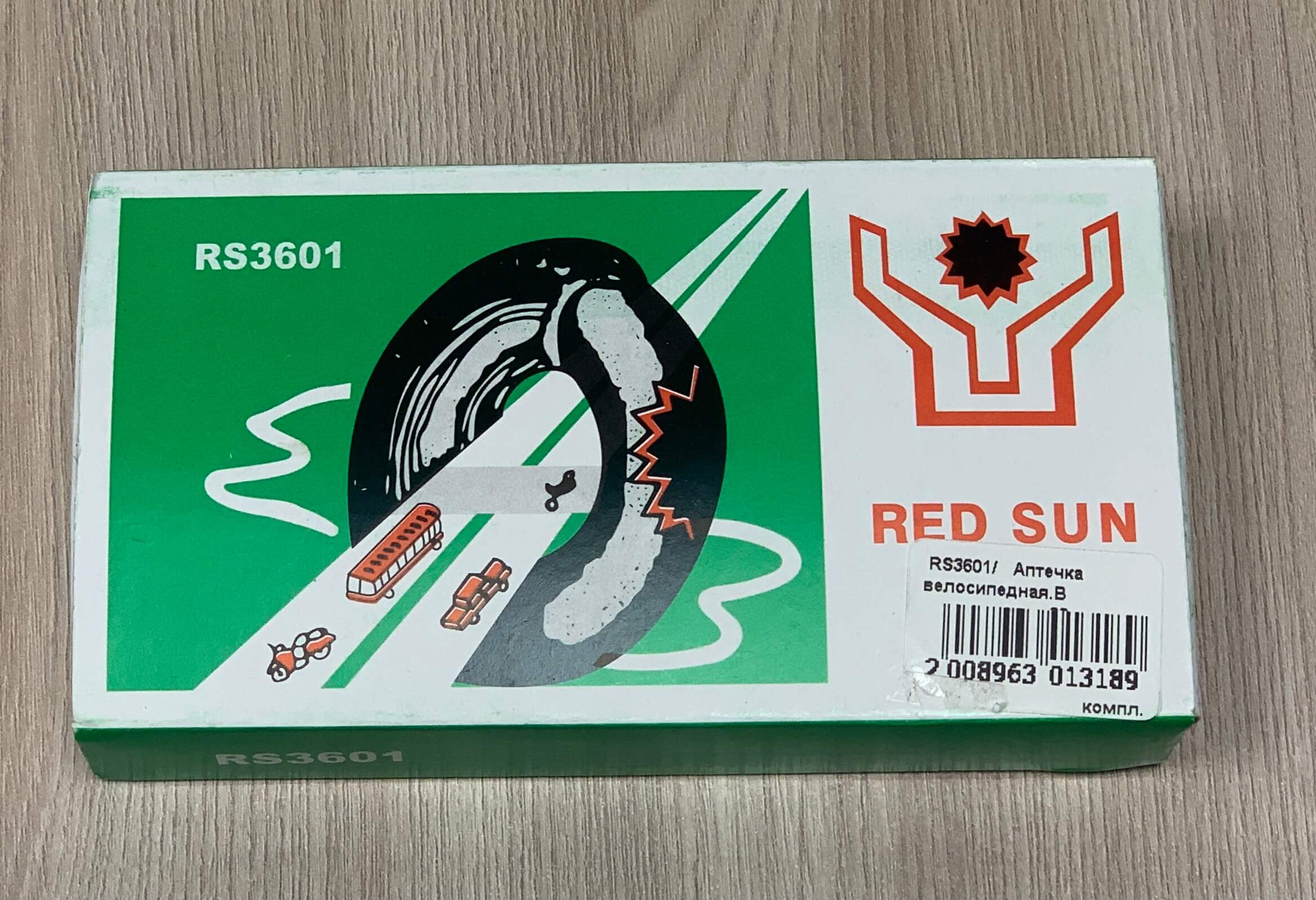 Велоаптечка RS4803, 48pcs, 35*24mm. клей