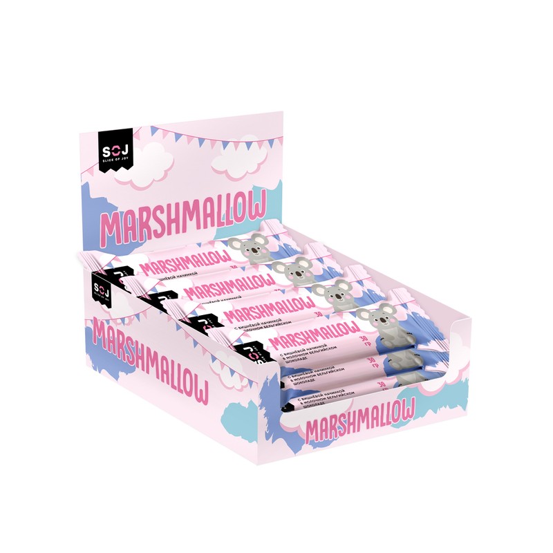 Батончик SOJ Marshmallow 30 гр. Батончик SOJ Marshmallow 30 гр.