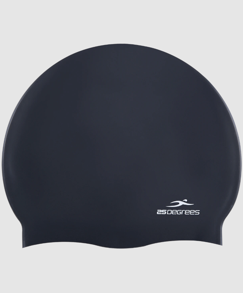 Шапочка для плавания 25DEGREES Nuance Black 25D21004A, силикон