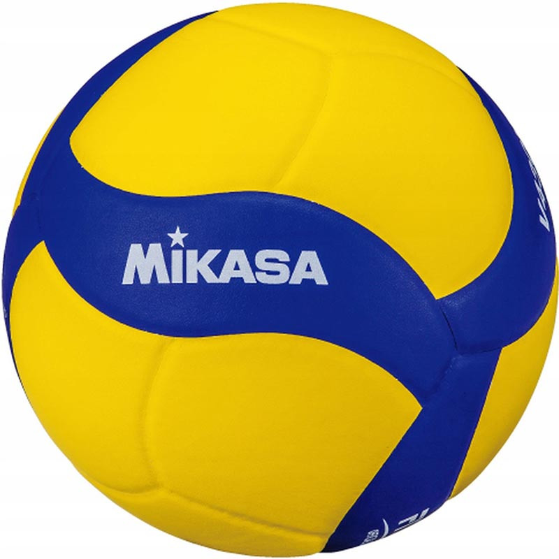Мяч вол. "MIKASA V430W", р.4, вес 195-114г., синт.кожа(ПУ), 18 пан., клееный, бут.кам, жёлто-синий