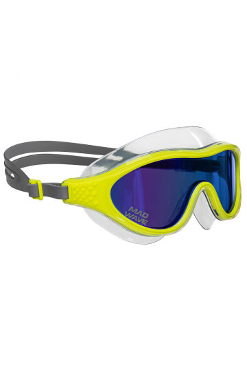 Маска для плавания Mad Wave Shade rainbow, One size, Lime