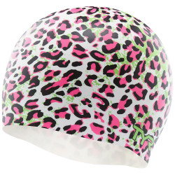 Шапочка TYR для плавания Leopard Silicone Swim Cap