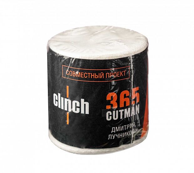 Бинт боксерский тейпировочный Clinch Cutman365 Boxing Taping Bandage белый (длина 16м)