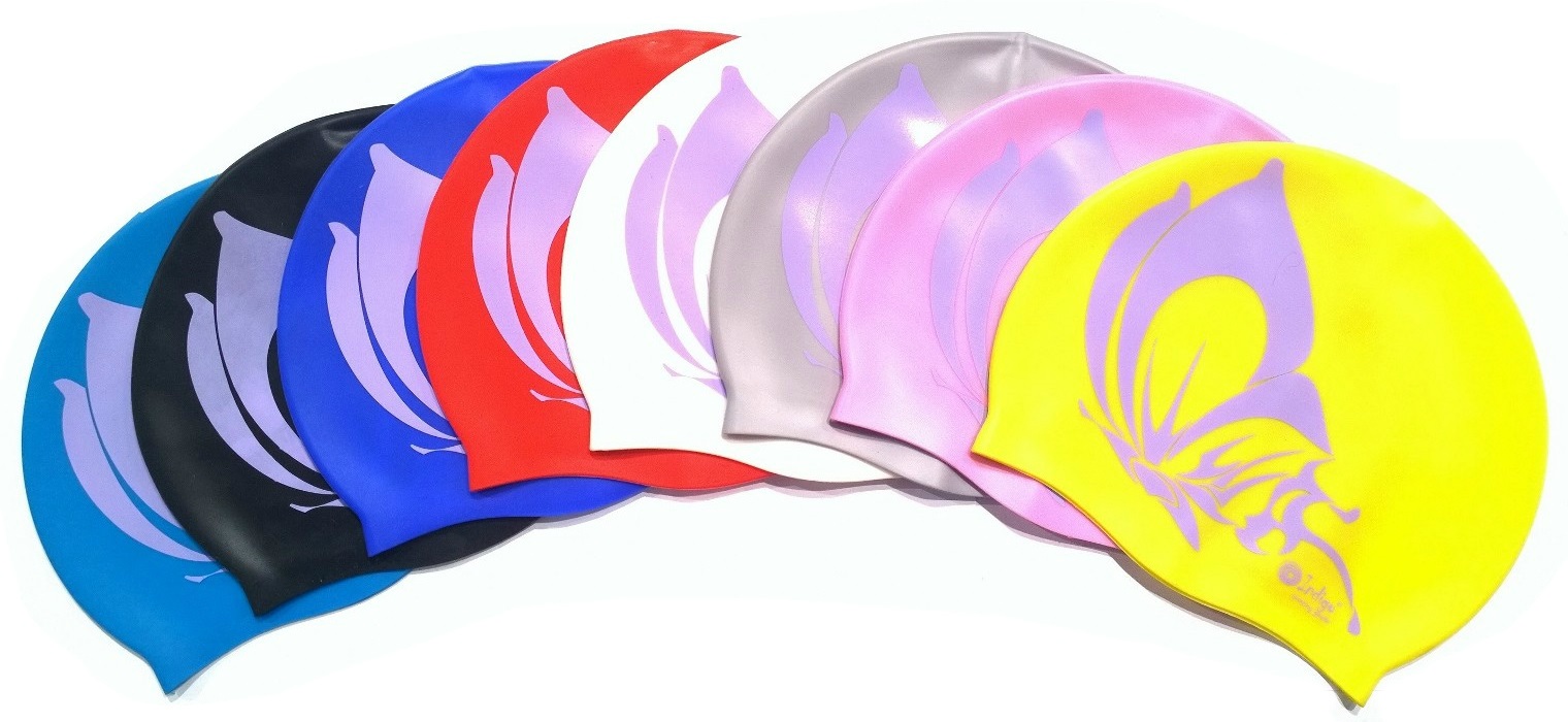 Шапочка для плавания Silicone INDIGO Бабочка 