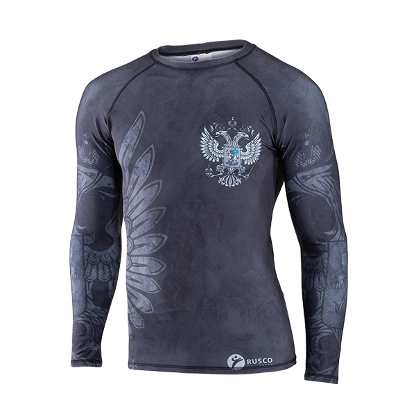 Рашгард для MMA Rusco Sport BLACK HERB, взрослый
