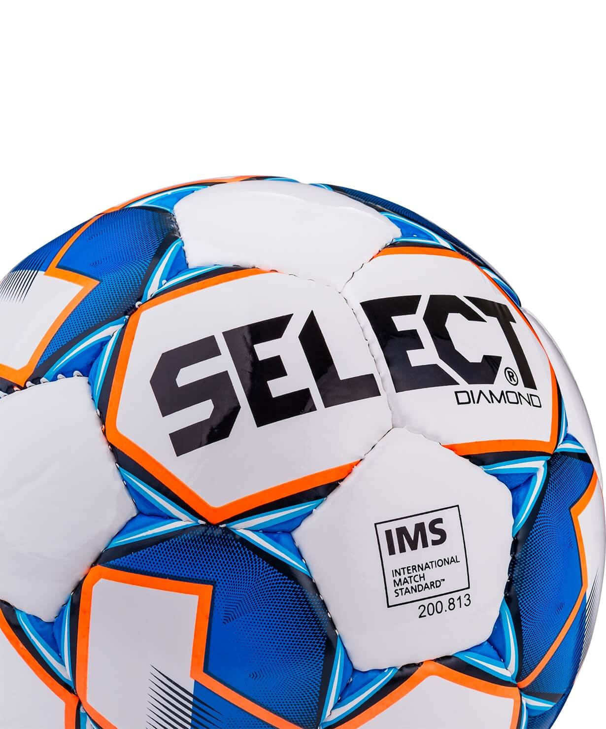 Мяч футбольный Select Diamond IMS бел/син/оранж