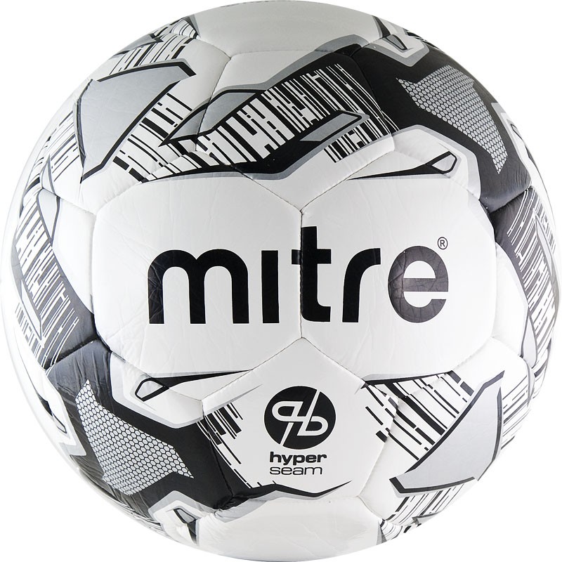 Мяч футбольный Mitre Calcio Hyperseam р.4,32 п,гл.ТПУ, бут.к, маш. сш, бел-черсереб