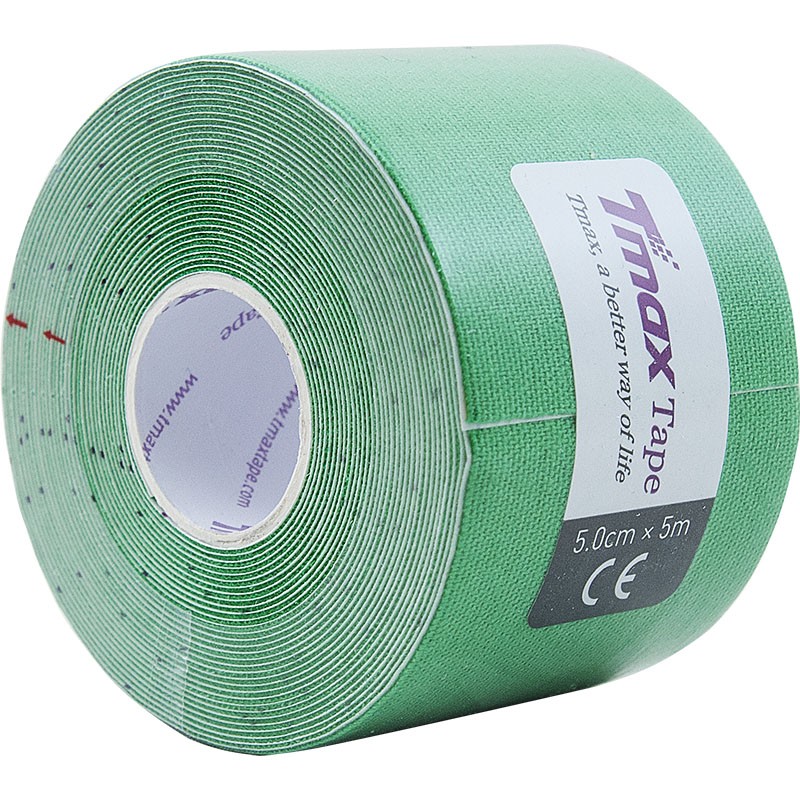 Тейп кинезиологический Tmax Extra Sticky Green (5 см x 5 м)