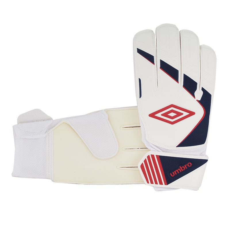 Перчатки вратарские Umbro Stadia Glove  бело-красн-т.син