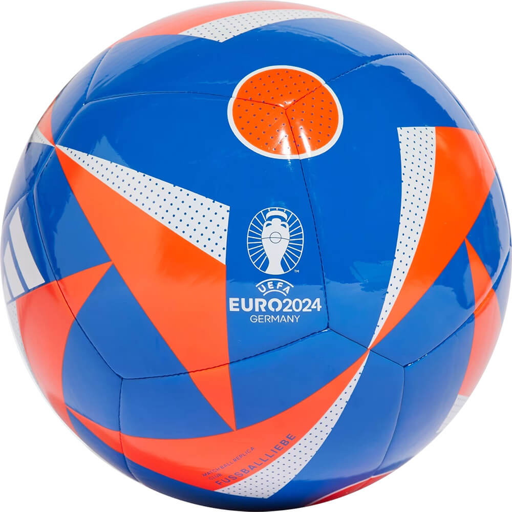 Мяч футбольный ADIDAS EURO 24 Club, Размер 4 сине-красный