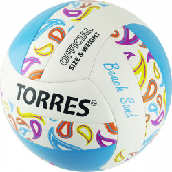 Мяч пляжный волейбольный "TORRES Beach Sand Blue"