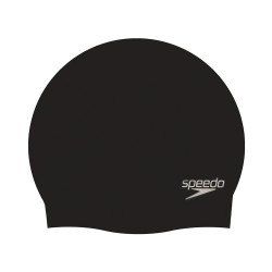 Шапочка SPEEDO для плавания Plain Molded Silicone Cap чёрная