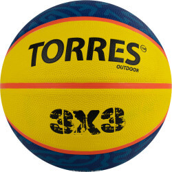 Мяч баскетбольный Torres 3х3 Outdoor резина, р.6